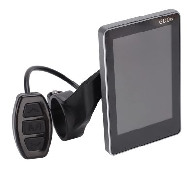 Shanrya LCD GD06 Display Control Panel, Speedometer for Bike, Electric Bicycle LCD Display Meter Digital High Hardness for Electric Scooters