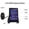 Shanrya LCD GD06 Display Control Panel, Speedometer for Bike, Electric Bicycle LCD Display Meter Digital High Hardness for Electric Scooters view 3