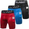 Yuerlian Compression Shorts Men with Pocket Spandex Sport Shorts Athletic Workout Running Performance Baselayer Underwear 3 Packs view 1