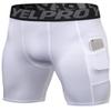 Yuerlian Compression Shorts Men with Pocket Spandex Sport Shorts Athletic Workout Running Performance Baselayer Underwear 1 Packs view 1