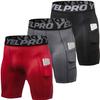 Yuerlian Compression Shorts Men with Pocket Spandex Sport Shorts Athletic Workout Running Performance Baselayer Underwear 3 Packs view 1