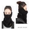 Aisemny 3-in-1 Cold Weather Half Face Cover with Earmuffs, Reusable Windproof Outdoor Cotton Face_Mask for Men Women (black) view 2