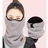Aisemny 3-in-1 Cold Weather Half Face Cover with Earmuffs, Reusable Windproof Outdoor Cotton Face_Mask for Men Women (black) view 3
