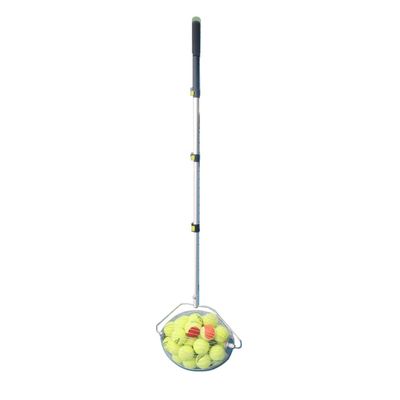 Anbt Ball Collector Ball Picker Upper for Tennis Padel Baseball Softball Adjustable Length Handle Durable Steel