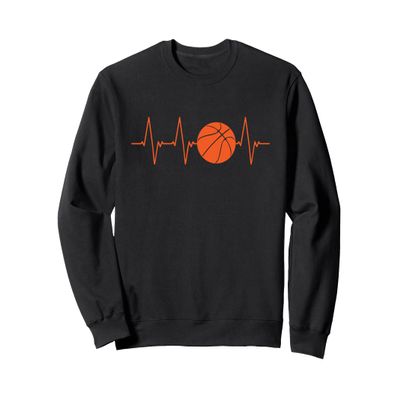 Basketball Heartbeat BBall Gift Sweatshirt