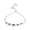Frienemy Presents Precious-Moments Sterling Silver Jewellery Cubic-Zirconia Sliding Bolo Bracelet for Women #Frienemy-118 view 1