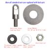9Pcs Ammo can Locks Ammo can Lock kit Ammo Box Lock Lock for Ammo can Ammo can Locking Hardware Ammo case Lock Metal Ammo can Lock for 50 Cal, Fat 50, 30 Cal, 20 mm, 40mm view 3