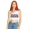 Lojobands Women's College Gameday Outfit One Shoulder Top Tailgate Crop Top One Size Fits Most (FAU Owls - White) view 1