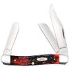 Case XX WR Pocket Knife Stockman Crimson Jig Bone Item #22826 (6347 SS) 3 7/8" Inches Closed view 1