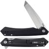 Case XX WR Pocket Knife Kinzua EDC, S35VN Tanto Blade, Black Anodized Aluminum Handle W/Clip #64665 (KINZUA) 4 3/4" Inches Closed view 1