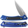 Case XX WR Pocket Knife Marilla EDC, S35VN Drop Point Blade, Blue Anodized Aluminum Handle W/Clip #25882 (MARILLA) 4 3/4" Inches Closed view 1