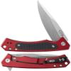 Case XX WR Pocket Knife Marilla EDC, S35VN Drop Point Blade, Red Anodized Aluminum Handle W/Clip #25881 (MARILLA) 4 3/4" Inches Closed view 1