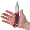 Case XX WR Pocket Knife Marilla EDC, S35VN Drop Point Blade, Red Anodized Aluminum Handle W/Clip #25881 (MARILLA) 4 3/4" Inches Closed view 3