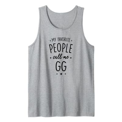 GG Style: My Favorite People Call Me GG Tank Top