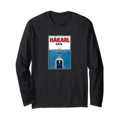 Hakarl Iceland Shark Brennivn Shot Viking Foodie Long Sleeve T-Shirt