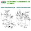 10L0L Deluxe Golf Cart Front King Pin Repair Kit for Club Car DS Gas & Electric Models 1993-UP Kingpin Spindle Bushing Kits view 3