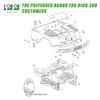 10L0L Golf Cart Complete Body Metal Rivet Hardware Kit for 1994+ EZGO TXT Gas/Electric with Extra 10 PCS Plastic Fastener Tree Rivets view 2