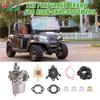 10L0L Golf Cart Carburetor Fuel Pump Kit for 1998-UP Club Car DS Precedent Turf Carryall FE290 Kawasaki Engines Carb 101805601 101905601 17561 1016438 1016439 1016440 1016441 1016478 view 2