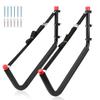 Naikozmo Heavy Duty Kayak Storage Hanger, 20.5Inch Wall Mount Canoe Rack, 2 Pack Heavy Duty Stand-Up Paddle Board Holde, Black + Red view 1