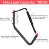 Naikozmo Heavy Duty Kayak Storage Hanger, 20.5Inch Wall Mount Canoe Rack, 2 Pack Heavy Duty Stand-Up Paddle Board Holde, Black + Red view 3