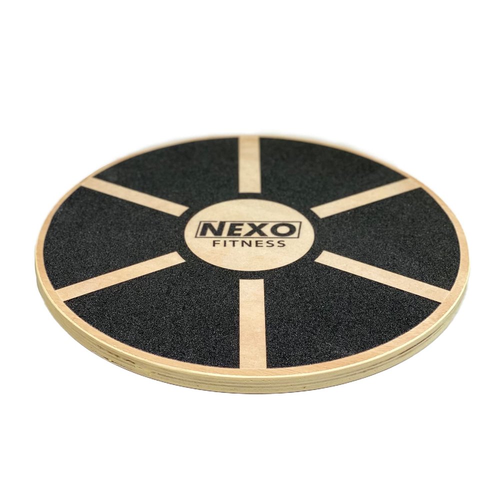 NEXO Fitness Balance Board Trainer - Great for Squats Pushups Standing Desk - Core & Stability Tool