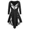 Women Casual Tops Plaid Patchwork Blouse Turtleneck Tartan Tunic Sweatshirt Long Sleeve Shirt Outwear Pullover Sweaters view 1