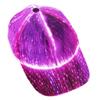 LED Optical Fiber Light-Emitting hat Club Trend Black and White Couples Light-emittingoutdoor Light Cap Baseball Cap (White-LED Seven Color) view 1