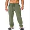 Pudolla Men's Workout Athletic Pants Elastic Waist Jogging Running Pants for Men with Zipper Pockets (Slate Green X-Large) view 2