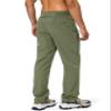 Pudolla Men's Workout Athletic Pants Elastic Waist Jogging Running Pants for Men with Zipper Pockets (Slate Green X-Large) view 3