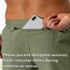 Pudolla Men's Workout Athletic Pants Elastic Waist Jogging Running Pants for Men with Zipper Pockets (Slate Green X-Large) view 4