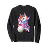 Dabbing Unicorn Volleyball Vball Volleyball Lover Girl Gifts Sweatshirt view 1