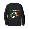 Italian Irish O'Talian Shamrock St Patty Day Outfit Long Sleeve T-Shirt view 1
