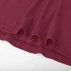 Long Sleeve Crop Tops for Women Workout Basic Clothes for Teen Ladies Fitted Slim Scoop Neck Cute Yoga Shirts (Purplish Red, Medium) view 4