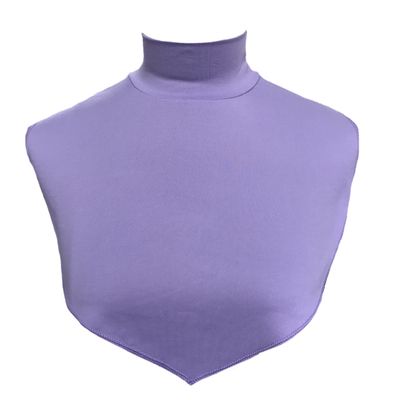 AMAL Muslim Fake Collar COTTON Body Hijab Extensions Neck Cover Under Top USA (Lavender #33)
