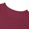 Long Sleeve Crop Tops for Women Workout Basic Clothes for Teen Ladies Fitted Slim Scoop Neck Cute Yoga Shirts (Purplish Red, X-Large) view 3