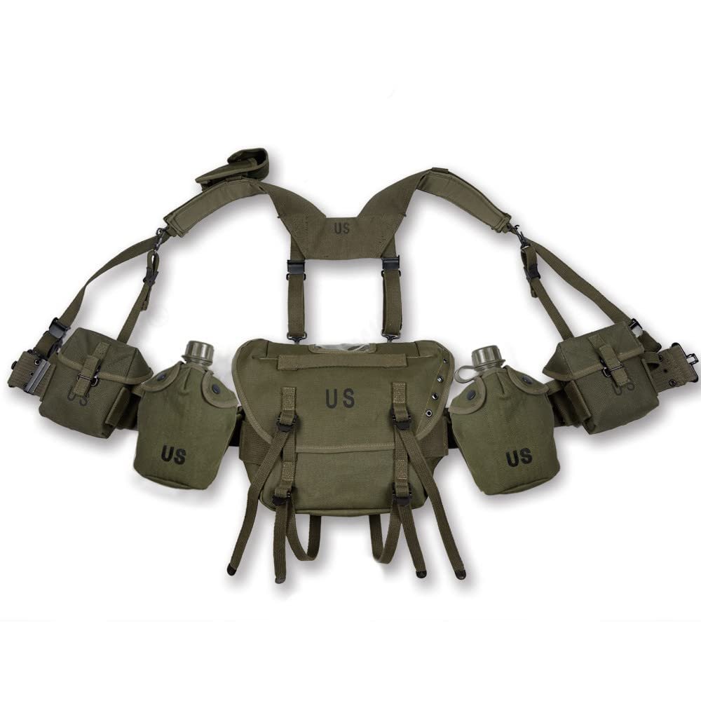 M1956 M1961 Equipment Vietnam War Equipment Replica WW2 US Army Korean War1956 Short Pouch 1956 Bag Kettle Belt Straps