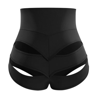 Women Sexy Yoga Hollow Out Booty Shorts High Waist Twerk Pole Dance Disco Cheeky Bottoms Workout Exercise Active Butt Lifting Sports Fitness Biker Leggings Hot Pants Festival Rave Outfit Black S