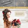 FERCAISH Rhinestone Crystal Wedding Crown, Star Hair Jewelry Bridal Headpiece, Hair Accessories for Christmas/Photography/Party, Princess Rhinestone Crown for Women view 3