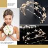 FERCAISH Rhinestone Crystal Wedding Crown, Star Hair Jewelry Bridal Headpiece, Hair Accessories for Christmas/Photography/Party, Princess Rhinestone Crown for Women view 4