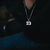 RWQIAN Baseball Necklace for Men Baseball Number Pendant Necklace Stainless Steel Men Baseball Cross Necklace and Number 44 Chain Set Jewelry Gift view 4