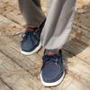 Men's Orthopedic Slip On Loafers Walking Shoes: Comfortable Plantar Fasciitis Canvas Loafers with Arch Support, Ultralight Ankle Pain Driving Lace up Shoes for Neuropathy Wear Denim Size 11.5 view 2