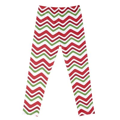 Moggemol Kids Girls Leopard Print Stitching Stretchy Leggings Gymnastics Ballet Dance Tights Sports Pants White,red 3