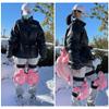 Kelendle Ski Protective Gear Set Cute 3D Knee Padded Protector Hip Protection Butt Pad for Adult Kids Tailbone Protector for Skiing Skating Snowboarding Outdoor Winter White Bear Small view 3