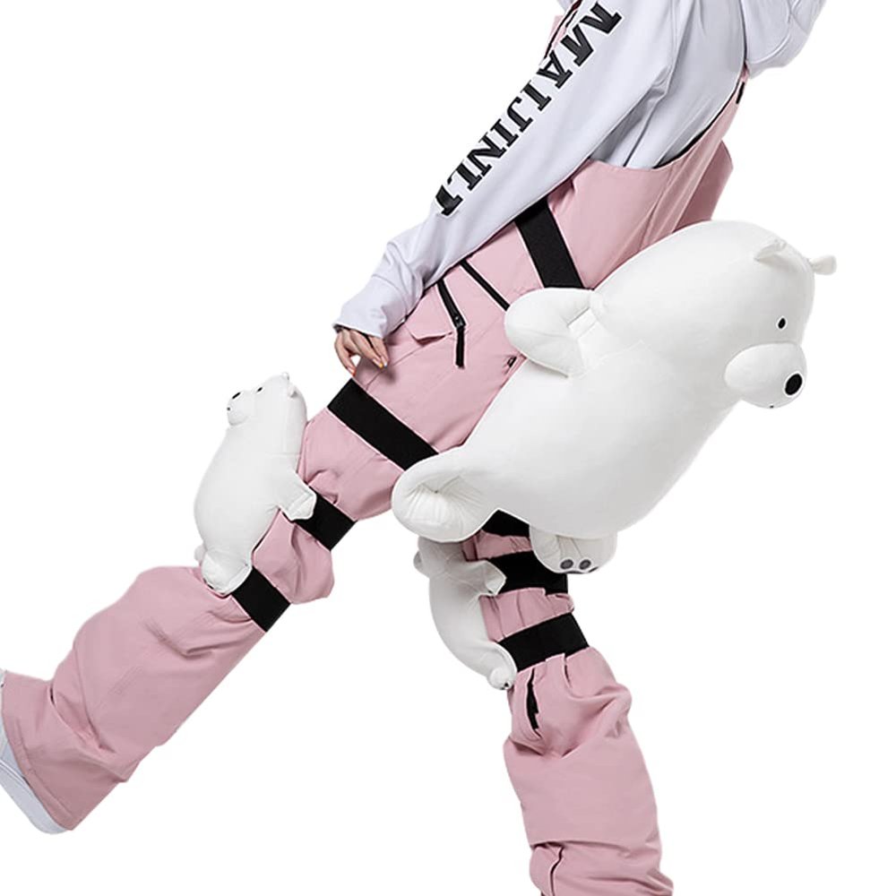 Kelendle Ski Protective Gear Set Cute 3D Knee Padded Protector Hip Protection Butt Pad for Adult Kids Tailbone Protector for Skiing Skating Snowboarding Outdoor Winter White Bear Large