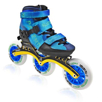 Adjustable Speed Skates for Kids,Roller Skates Girls and for Boys, Outdoor & Indoor Inline Skates for Children ; Professional Speed Roller Skates for Kids. (M(US 3-US5) EU34-37, Blue)