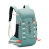Bseash 40L Waterproof Hiking Camping Backpack with Rain Cover, Outdoor Sport Travel Daypack Rucksack for Skiing Cycling (Mint Green) view 1