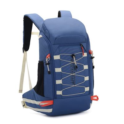 Bseash 40L Waterproof Hiking Camping Backpack with Rain Cover, Outdoor Sport Travel Daypack Rucksack for Skiing Cycling (Blue)