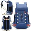 Bseash 40L Waterproof Hiking Camping Backpack with Rain Cover, Outdoor Sport Travel Daypack Rucksack for Skiing Cycling (Blue) view 2