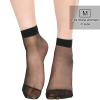 Geyoga 12 Pairs Sheer Ankle Socks Thin Nylon Transparent Ankle High Hosiery Socks Short Dress Stockings for Women(Medium,Black, Nude Color) view 4