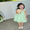 AGQT Baby Girls St. Patrick's Day Tutu Dress Tulle Princess Birthday Dresses for Toddler Ruffle Sleeveless Formal Party Gowns Light Green Size 18-24 Months view 3